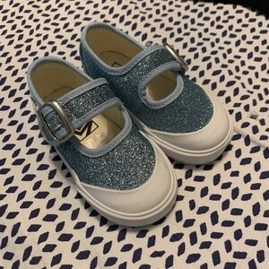 Vans Sparkly Blue Kids Sneakers